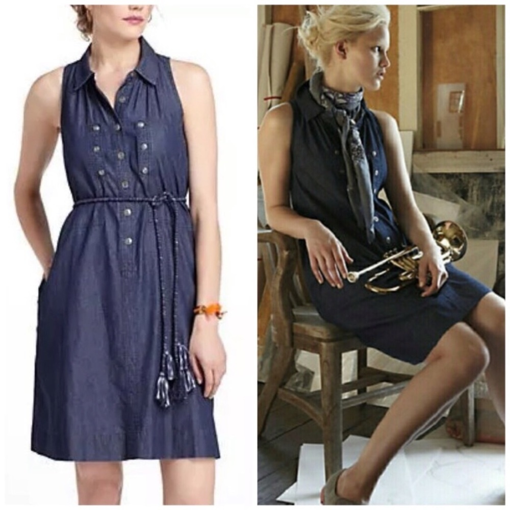 Holding Horses Chambray shirt dress.  Size 10.